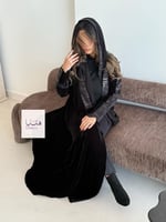 Winter collection ️️⛄ | عباية هاله بقماش مخمل مع ر...