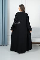 عباية نص كلوش بدقة خيط مربعات