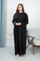 عباية نص كلوش بقيطان على جوانب