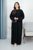 عباية نص كلوش بدقة خيط مربعات