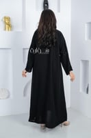 عباية ملكي بتطريز حلزوني