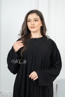 عباية نص كلوش بدقة خيط مربعات