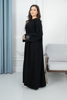 عباية نص كلوش بدقة خيط مربعات