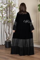 عباية شتوي تدخيلات جاكار كم وتحت وكسرات زوم