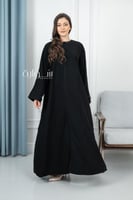 عباية نص كلوش بدقة خيط مربعات