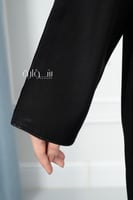 عباية نص كلوش بقيطان على جوانب