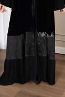 عباية شتوي تدخيلات جاكار كم وتحت وكسرات زوم