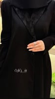 عباية بليزر جاكار و اكمام زرار راقية