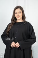 عباية نص كلوش بقيطان على جوانب