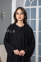 عباية استريت انترنت تطريز كم وتحت حلزوني