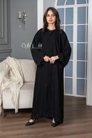 عباية استريت انترنت تطريز كم وتحت حلزوني