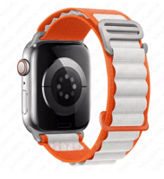 قماش رياضي مرن بحلقة مشبك لسوار ساعة ابل