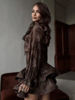 فستان قصير دانتيل