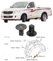 مشقبية بطانة رفرف خلفي هايلكس 2006 / 2105 وكالة