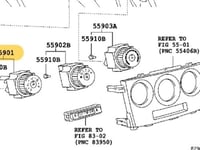 طقم تحكم فرارت مكيف كورلا 2008 / 2014 وكالة