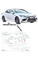 عظمة صدام خلفي يمين كامري 2018 / 2024 وكالة