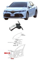 مفصلة باب امامي يمين فوق كامري 2018 / 2024 وكالة