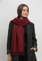 وشاح شتوي احمر