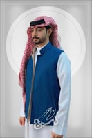 سديري جوخ كحلي مع رصاصي