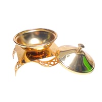 تمرية استيل لون ذهبي بقاعدة