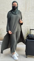 عباية سفر زيتي