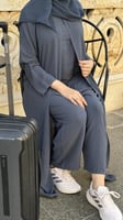 عباية سفر رمادي