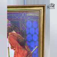 لوحة جدارية شكل عثماني برواز فايبر خشبي