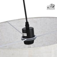 إنارة معلقة طربوش قماش ابيض