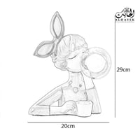 ابجورة طاولة مجسم بنت