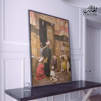 لوحة جدارية شكل عثماني برواز فايبر خشبي