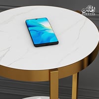 ابجورة ارضية طويلة مع طاولة