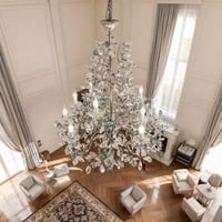 نجفة مشجر كريستال عصفور كلاسيك