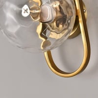 أبليك ذهبي مودرن مع كرة زجاجية مضيئة