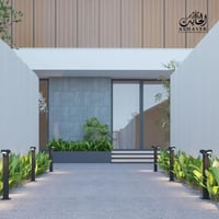 عمود انارة حدائق مع لمبتين مدمجة متحركة