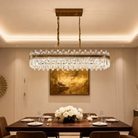 نجفة مستطيل لوميرا مودرن كريستال