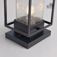 إنارة حديقة أرضية قزاز مربع