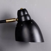 مصباح حائط متحرك أسود