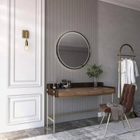 ابليك مودرن جداري كريستال ومعدن مع حبل