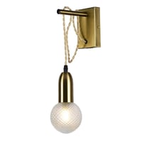 ابليك مودرن جداري كريستال ومعدن مع حبل