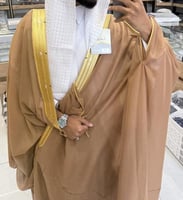 مشلح ملكي لؤلؤة الإحساء - بني فاتح ذهبي