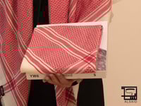 شماغ اليشمك احمر بيج شتوي