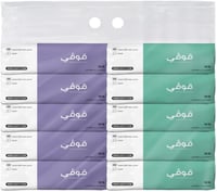 شدة مناديل قوفي للوجه - عبوة توفير 10 علبة (3 طبقا...
