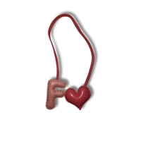 Letter bag charm
