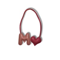 Letter bag charm