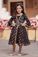 فستان يوم التأسيس بناتي منقط