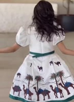 فستان بناتي أنيق لليوم الوطني