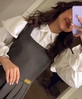 مريول مدرسي زيتي متوسط تفصيل