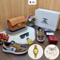 طقم شانيل شنطه مع شوز مع نظاره مع عطر