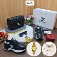 طقم شانيل شنطه مع شوز مع نظاره مع عطر