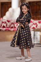 فستان يوم التأسيس بناتي منقط